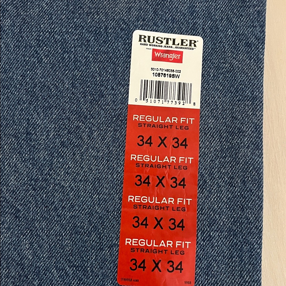 Wrangler Rustler Regular Fit straight fit Denim Jeans - Picture 2 of 4